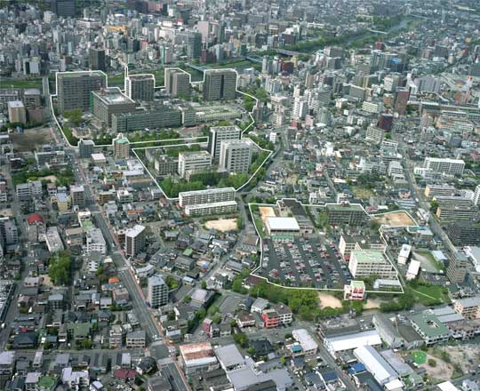 各キャンパスの航空写真 熊本大学