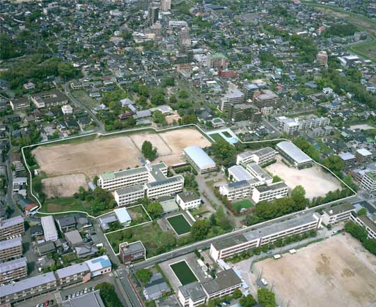 各キャンパスの航空写真 熊本大学