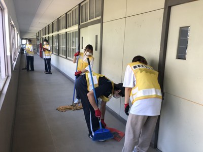 令和2年7月豪雨被災地での学生ボランティア活動写真②