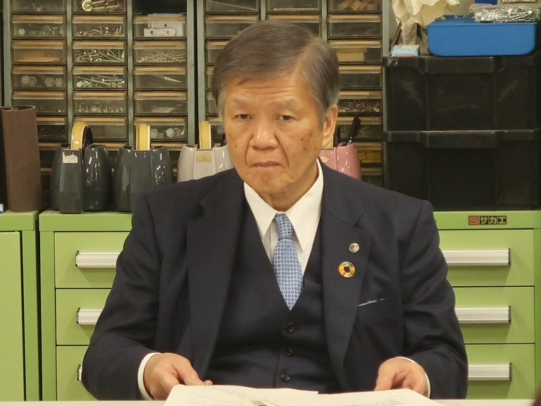 記者懇談会20250514_小川学長.JPG